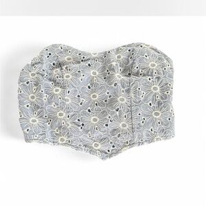 Floral Lace Strapless Top